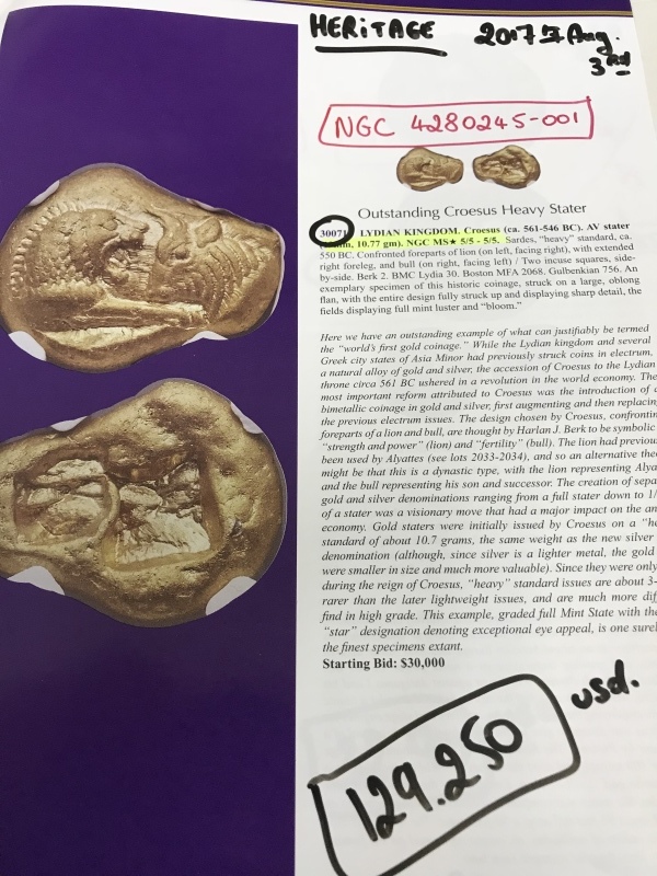King Croesus Gold Light Stater TRUE Rarity! 本当の希少さ!_d0357629_18371875.jpeg