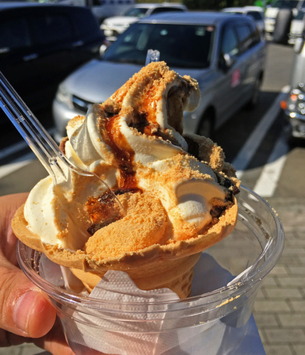 釈迦堂paで 信玄ソフト を食べたけれど それは桔梗信玄ソフトとは違うものでした あれも食べたい これも食べたい ex 釈迦堂paで 信玄ソフト を食べたけれど それは桔梗信玄ソフトとは違うものでした あれも食べたい これも食べたい ex