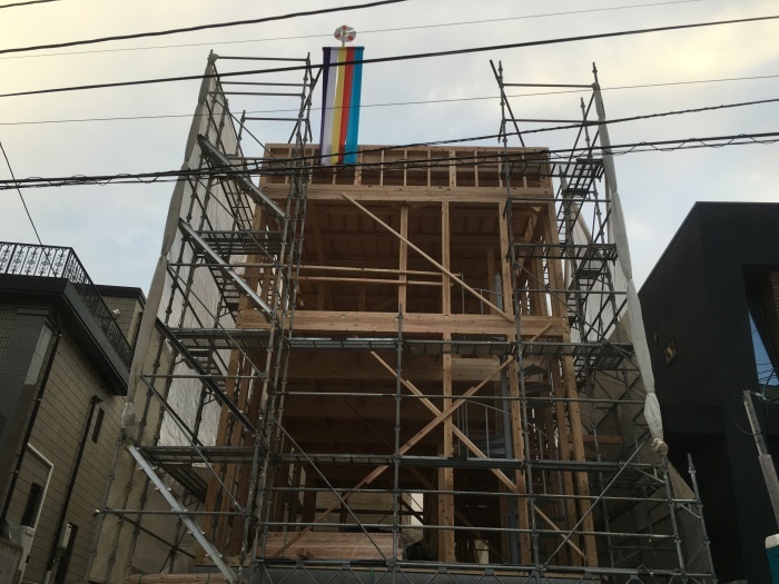 平尾の家　上棟_d0229567_19430322.jpg
