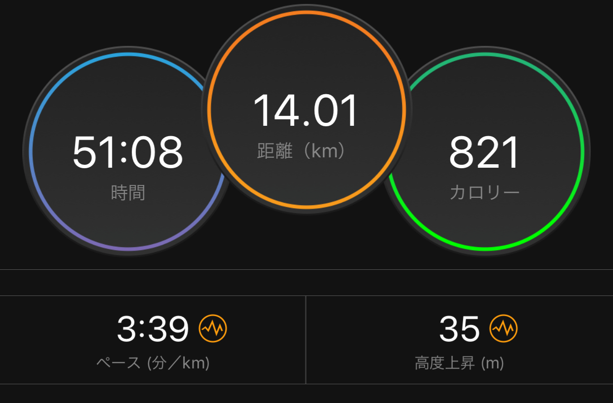 今日のペース走〜新設定は沈〜_f0310282_19455163.jpeg