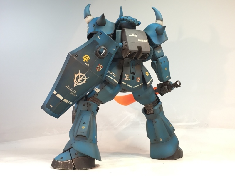 MG 1/100 MS-07B グフ ランバ・ラル専用機 戦場風 改修塗装完成