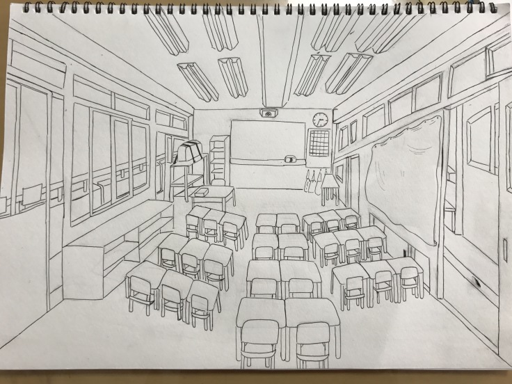 ６年生の一点透視図法 東西線浦安駅徒歩２分の絵画教室 Atelier創 アトリエ ソウ のブログ