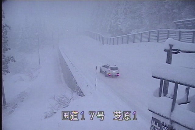 2017年12月17日　朝の新潟ライブカメラ　昨晩から朝までに20cm弱の降雪_e0037849_07425346.jpg