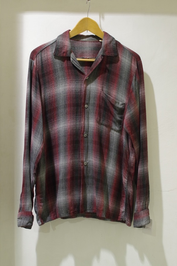 1960s Rayon Shirt オンブレ シャドー チェック レーヨンシャツ _d0257333_21502704.jpg