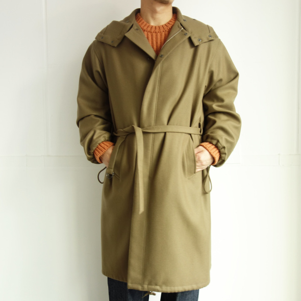 AURALEE】Light Melton Long Hooded Coat : kink higashisakura AURALEE】Light Melton Long Hooded Coat : kink higashisakura
