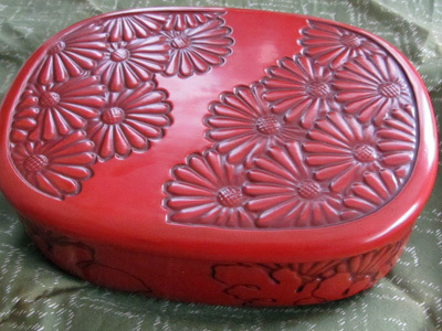 鎌倉彫のお弁当箱 花折々 鎌倉彫のお弁当箱 花折々