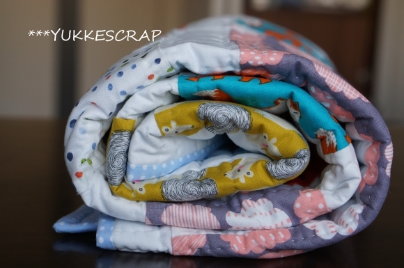 今週のパッチワーク　～Baby Quilt　”ANIMALS　＃２”　～_d0348118_09581680.jpg