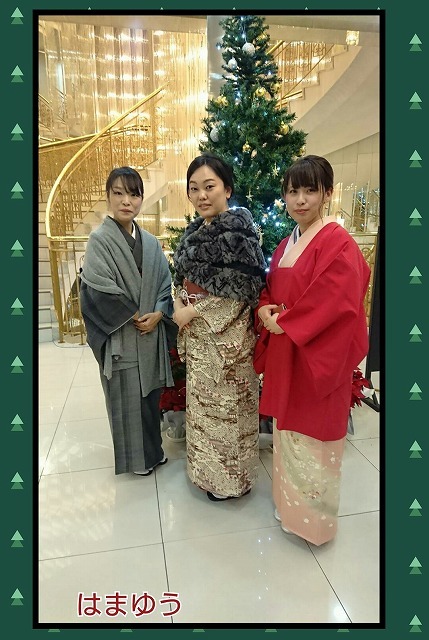 豪華絢爛 クリスマスパーティーinマリアージュ玉姫殿 山口下関市の着付け教室 出張着付け はまゆうスタイル 豪華絢爛 クリスマスパーティーinマリアージュ玉姫殿 山口下関市の着付け教室 出張着付け はまゆうスタイル