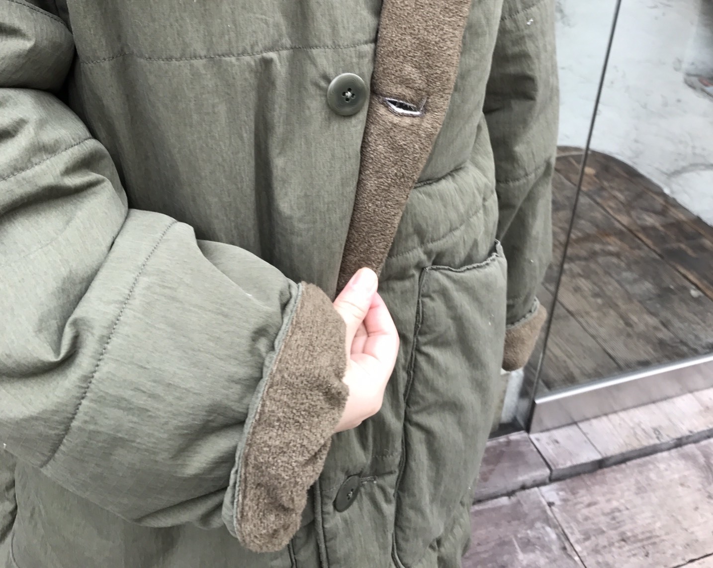 KAPITAL リップストップ キルト作務衣コート : un.regard.moderne