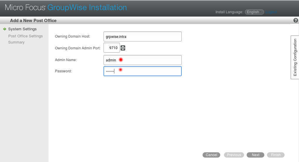 GroupWise 2014 R2 SP1 の SLES12 へのインストール(一部不具合あり)_a0056607_10333616.jpg