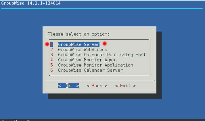 GroupWise 2014 R2 SP1 の SLES12 へのインストール(一部不具合あり)_a0056607_11474470.jpg
