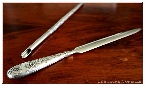 necessaire d\'ecriture ヤドリギをモチーフとした筆記用具のセット フランスアンティーク_d0184921_16125898.jpg