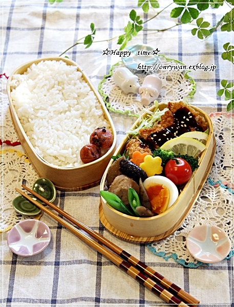 味噌カツ弁当とおうちでバゲット♪_f0348032_16405504.jpg