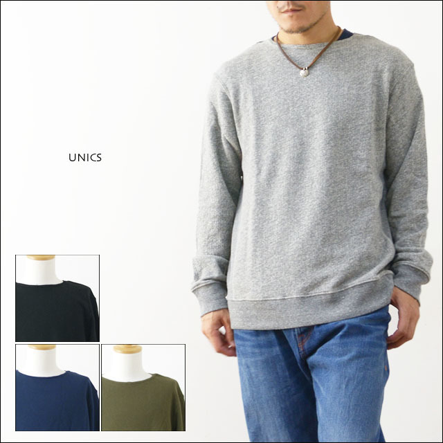 UNICS [ユニークス] BOARNECK SWEAT SHIRTS [UNC-003] ベーシックTシャツ・長袖Tシャツ・無地　MEN\'S_f0051306_18122121.jpg