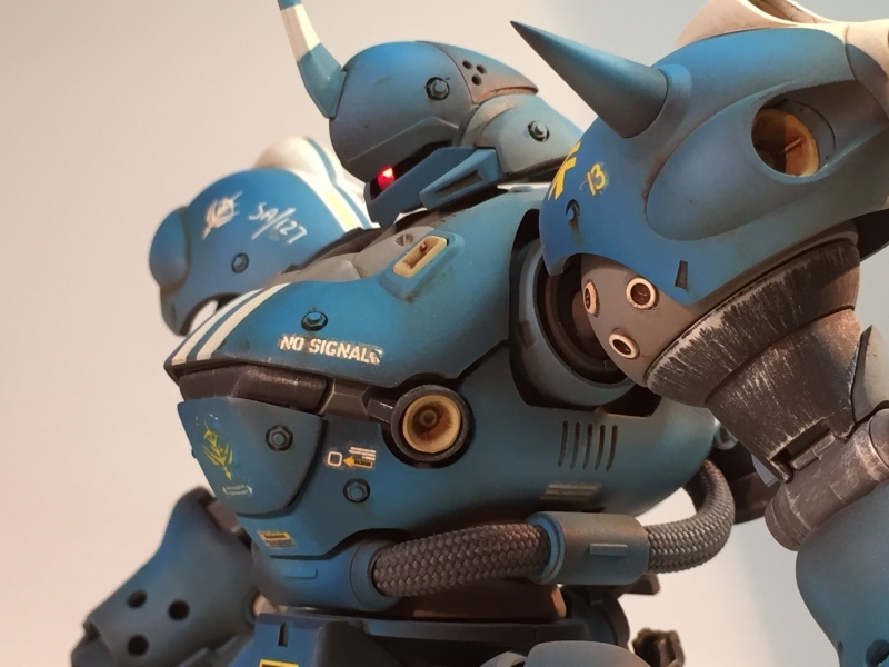 MG 1/100 MS-18E ケンプファー 戦場風 モノアイ発光 サクロプス