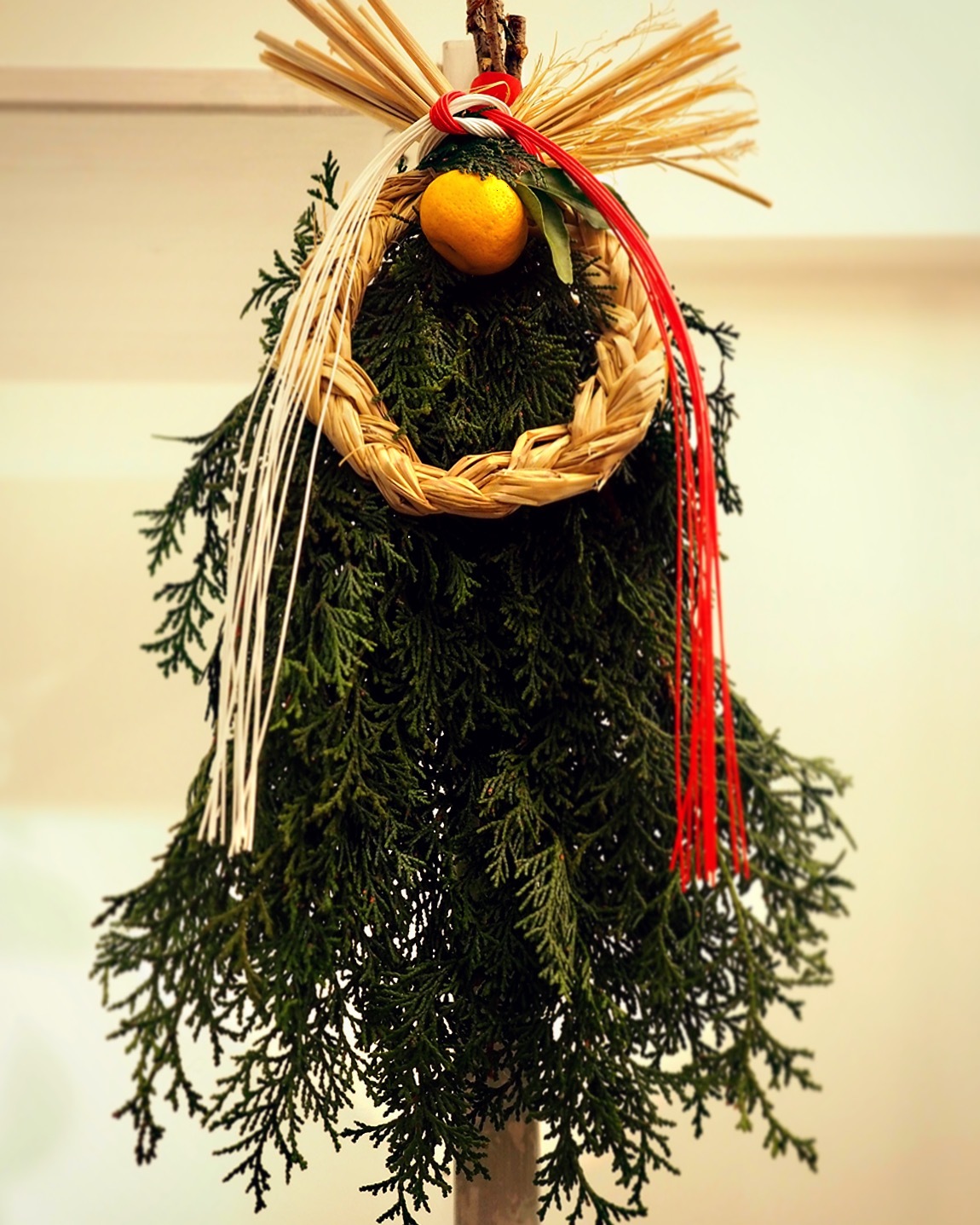 正月お飾り ー 神様のための森から_e0243332_22015803.jpg