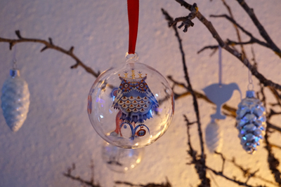 iittala Christmas glass ball 80mm : buckの気ままなblog。