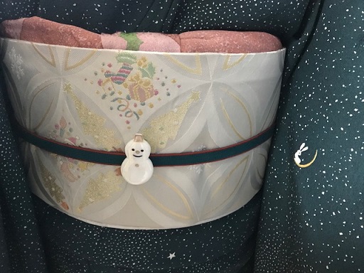星空に、月兎の小紋+クリスマス帯でエミさんシャンソンへ_f0181251_16585525.jpg
