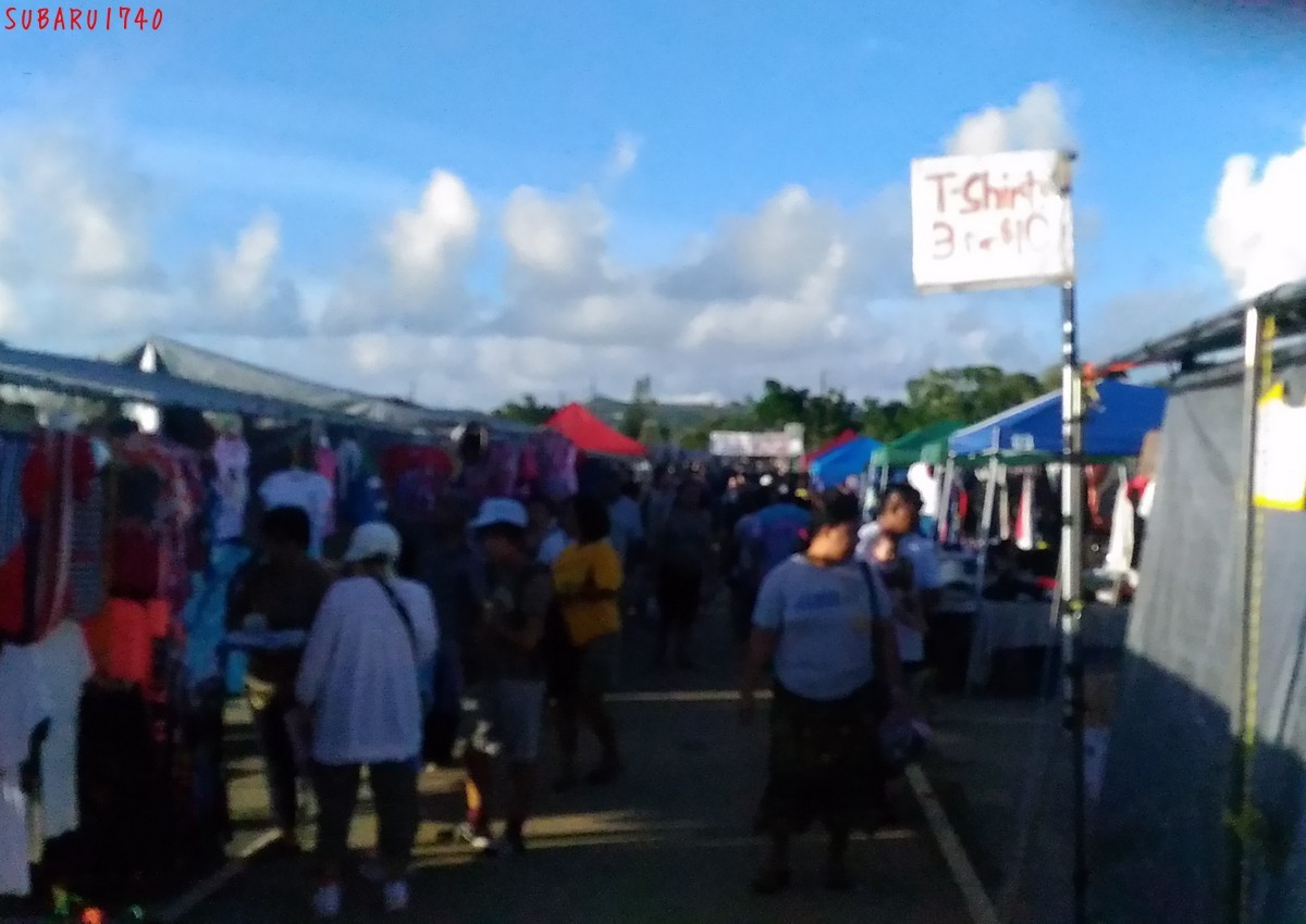 I Love Guam 17 Day4 デデド朝市 やっぱイパオビーチ 帰国 ネコとsubaruとbikeとreds