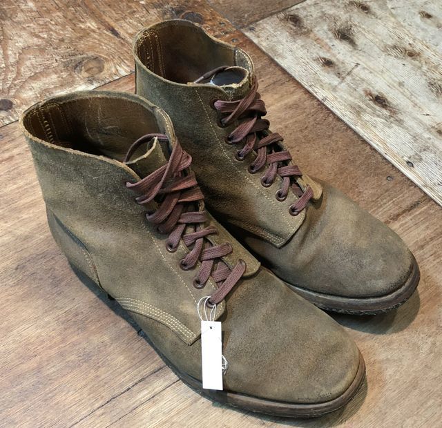 　1月２日入荷！！　WW２　１９４４年　U.S ARMY , AIR FORCE M-43 service shoes ! TYPE 3 Rough Side Out_c0144020_14123778.jpg