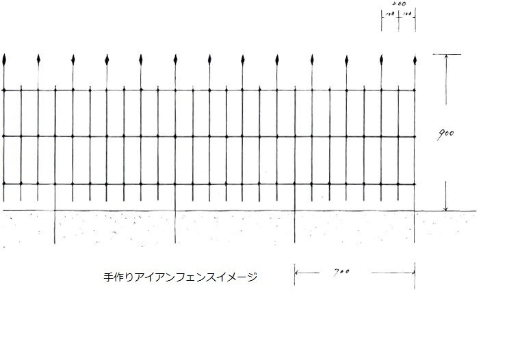 Ｉ　邸　自転車置き場＆アイアンイメージ_f0260167_14402367.jpg