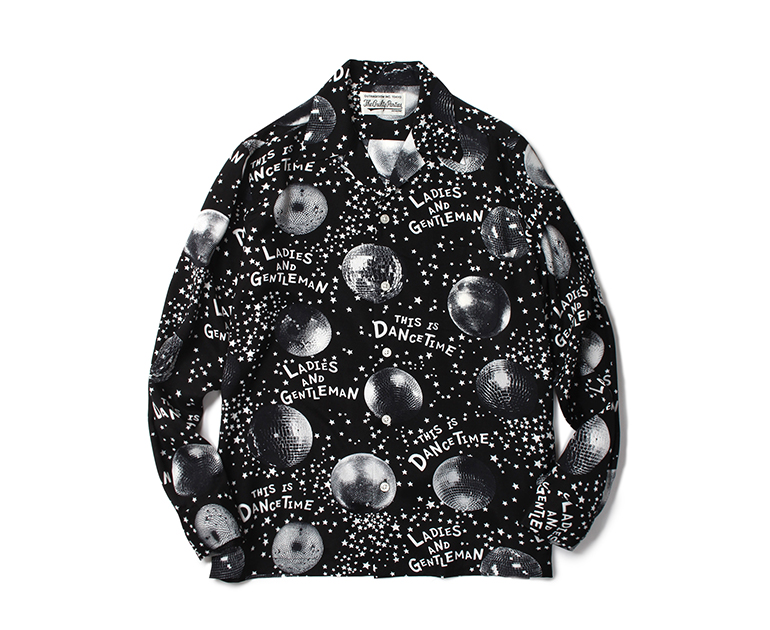 WACKO MARIA Disco Ball & Text Print L