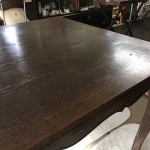 ネコ足テーブルにワックスを塗る日_a0191183_10503318.jpg
