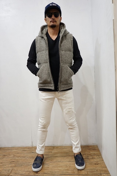 タイトでも動きやすい！【wjk】【ダヴル・ジェイ・ケイ】5823 dj13h tight knit-denim RP [12/white used]☆そして、いもくり。_b0108653_19104072.jpg