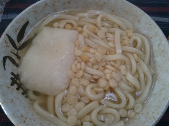 1/3 力うどん + 海苔巻き餅＠自宅_b0042308_14114853.jpg