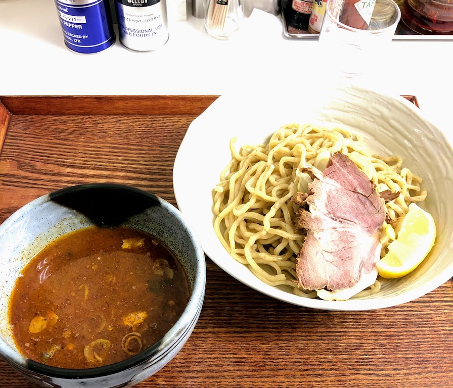 忍八＠浜松町　立地の悪い今風なトマトベースのつけ麺_b0024832_17241536.jpeg