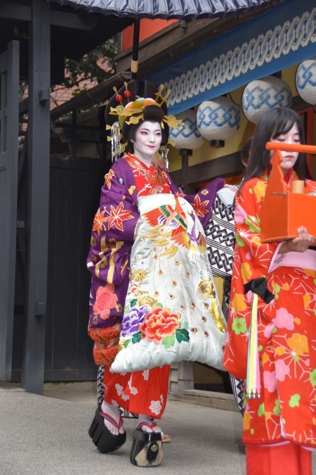 5☆大好評 吉原花魁おいらん遊女日本髪かつら鬘 日本舞踊花魁道中吉原