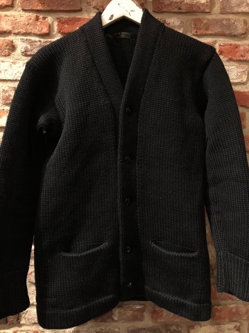 1930-40s \" A.G. SPALDING＆BROS \" ALL WOOL - BLACK - Low gauge VARSITY CARDIGAN ._d0172088_21564138.jpg