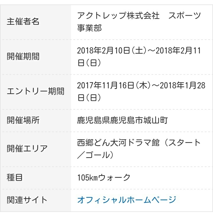 第１回鹿児島「西郷どんの遠行」１０５ｋｍを申し込みました_e0294183_20312366.jpg