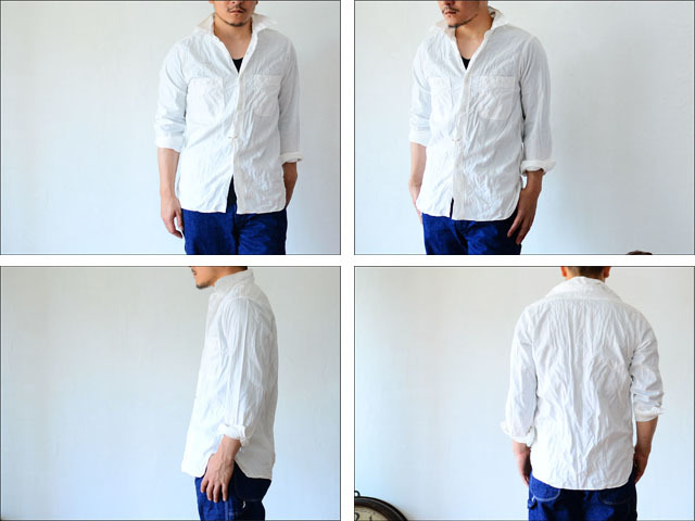 orslow [オアスロウ] chambray shirts WHITE [01-8070-69] シャンブレーシャツ ホワイト 白 MEN\'S_f0051306_14193481.jpg