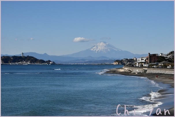 逗子海岸と富士山_e0219011_19245172.jpg