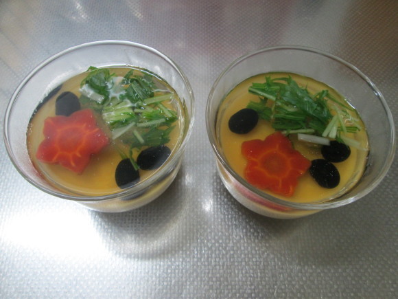 胡麻豆腐と彩り野菜のゼリー寄せ~お正月バージョン~_d0361028_21281617.jpg