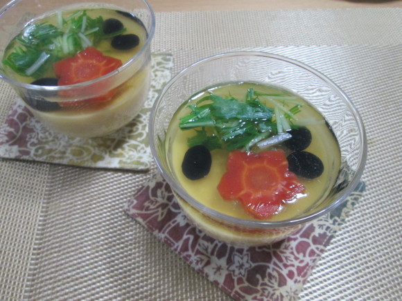 胡麻豆腐と彩り野菜のゼリー寄せ~お正月バージョン~_d0361028_21345483.jpg