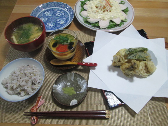 胡麻豆腐と彩り野菜のゼリー寄せ~お正月バージョン~_d0361028_21351876.jpg