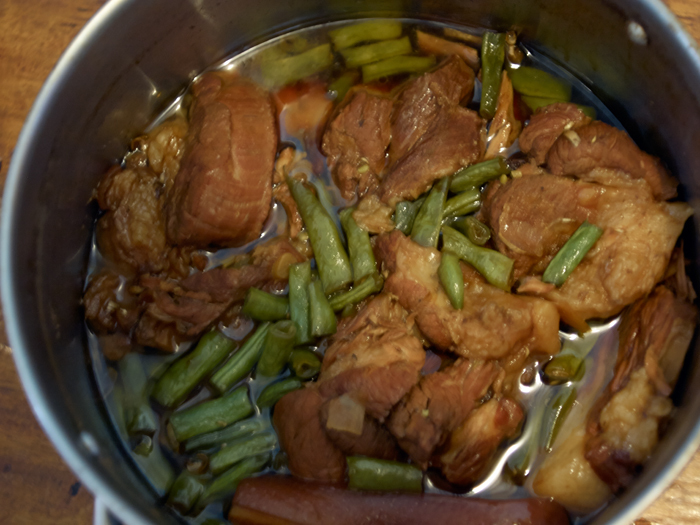 My Nibuta (Japanese Pork Adobo) was so nice that our son asked enormous rice!_b0359548_15241242.jpg