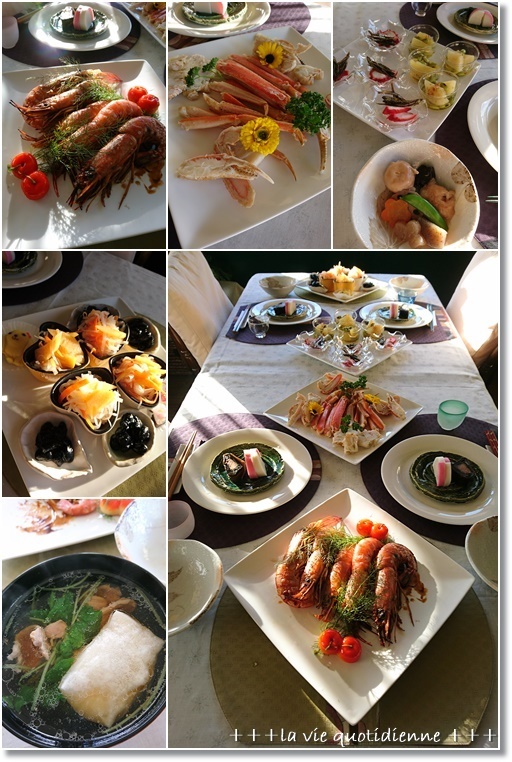 今年の目標!とダンナさん作の年越し蕎麦とお雑煮。そして母のおせち_a0348473_02411497.jpg
