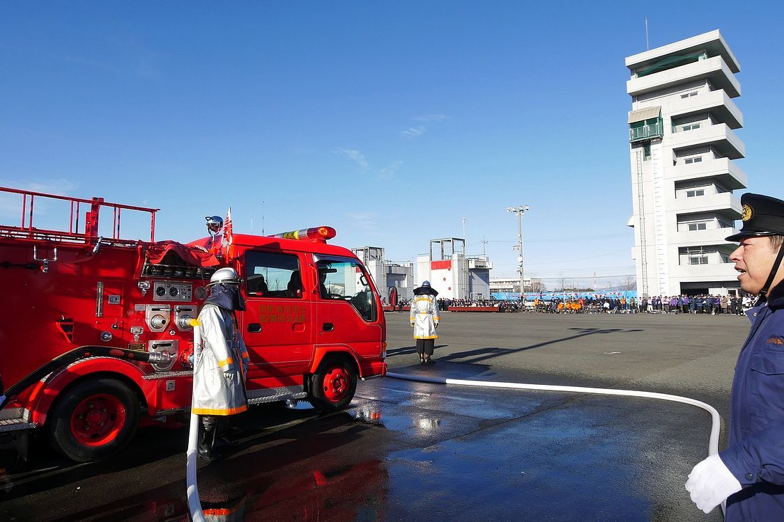 ２０１８年太田市消防出初め式！・・・強烈な赤城颪で梯子乗りが中止になっちゃったけど_a0031821_15015655.jpg