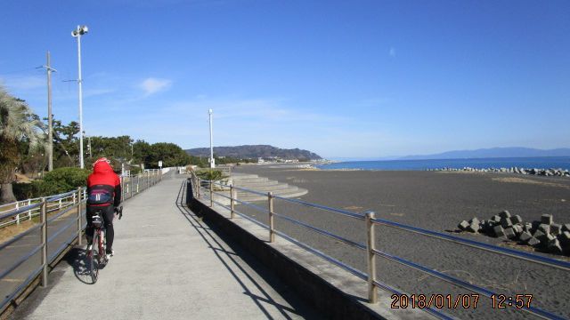 1/7（日）　初走り　日本平・浅間神社・久能街道 70km_c0133096_19020274.jpg