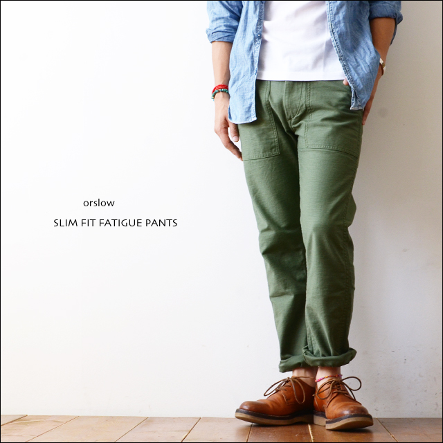 orslow[オアスロウ] SLIM FIT FATIGUE PANTS [01-5032-16] スリムフィット　ファティーグパンツ　MEN\'S_f0051306_17050439.jpg