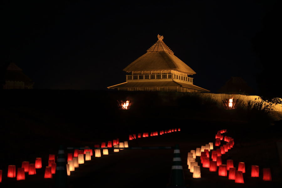 吉野ケ里遺跡ライトアップ_e0093903_13143779.jpg