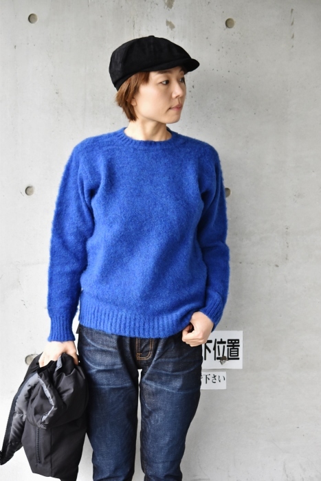 冬・梅春にもどうぞ。。。Shetland Woolen Co.　　SHAGGY DOG CRUE SWEATER_d0152280_04054738.jpg