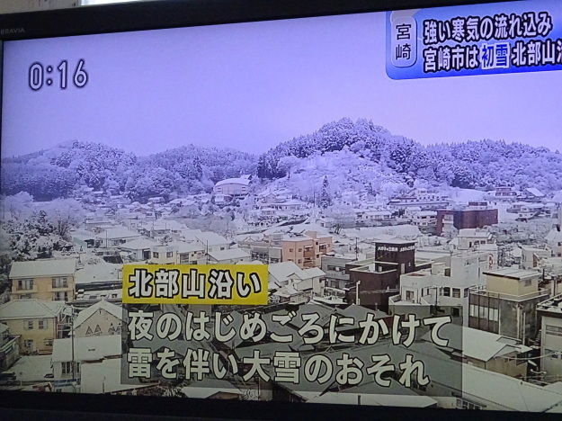 南国宮崎に雪か・・・！？　1/11_d0107328_11355197.jpg
