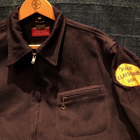 1950-60s \" DAY\'S RANGER \" 100% virgin WOOL VINTAGE WHIPCORD JACKET - Dark NAVY - ._d0172088_21370625.jpg