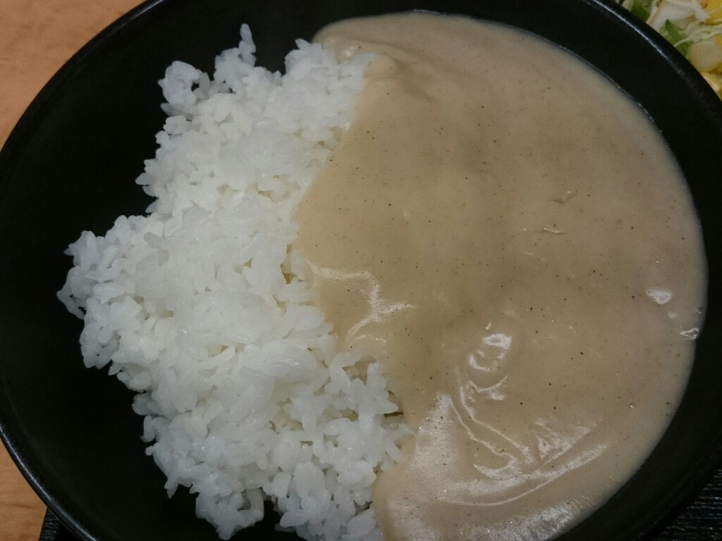 1/12  白カレー大盛Aセット￥580@吉野家_b0042308_19212322.jpg