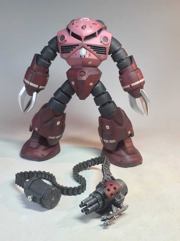 MG 1/100 MSM-07S シャア専用 ズゴック 戦場風 追加武装 塗装 MG 1/100 MSM-07S シャア専用 ズゴック 戦場風 追加武装 塗装