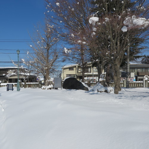 米沢キャンパスの雪景色：2018.1.15　昼前_c0075701_13121364.jpg